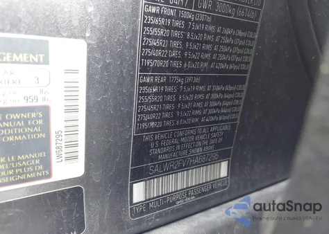 2017 Land Rover Range Rover Sport 3.0L V6 Supercharged Hse from USA, damaged, VIN SALWR2FV7HA687295